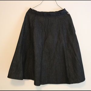 Denim black skirt